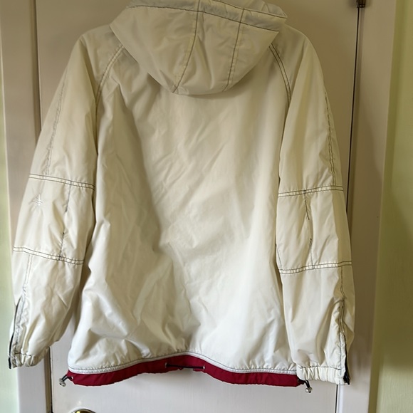 White jacket puffy with hood and pocket - Picture 4 of 4